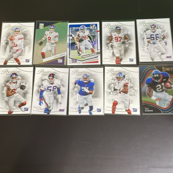 4. Panini Lot of 10 New York Giants Football Trading Cards 🏈 - Picture 11 of 11
